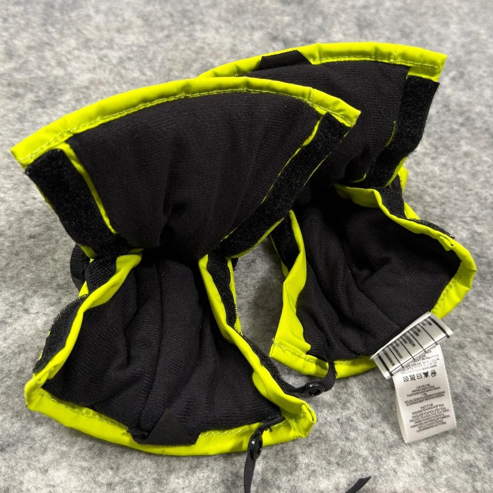 Spyder Dry Waterproof Mittens Neon Yellow Lime Green Size XL Kids Ski Snow